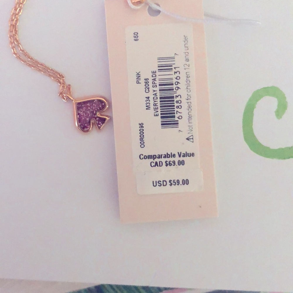 ⬇️🏷$64| Kate Spade glitter enamel mini pendant - Picture 8 of 8